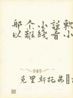 哪个小说软件可以离线看小说