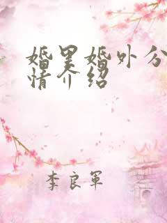婚里婚外分集剧情介绍