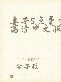 妻子5免费完整高清中文版电视剧