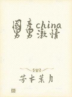 国产china男男激情