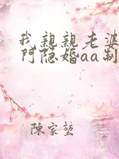 我亲亲老婆豪豪门隐婚aa制