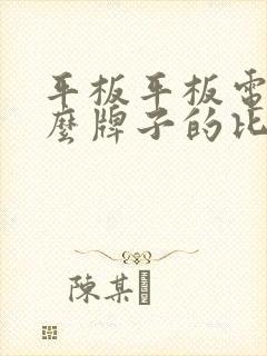 平板平板电脑什么牌子的比较好