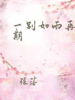 一别如雨再无归期