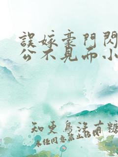 误嫁豪门闪婚老公不见面小说免费