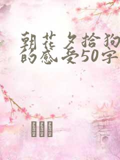 朝花夕拾狗猫鼠的感受50字