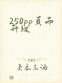 250pp页面升级