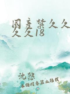 国产禁久久久久久久18