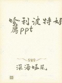 哈利波特好书推荐ppt