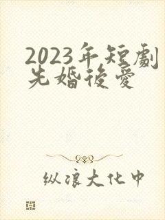 2023年短剧先婚后爱