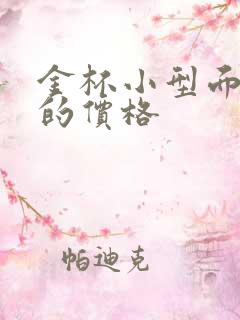 金杯小型面包车的价格