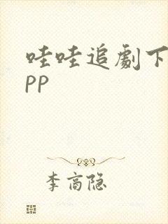 哇哇追剧下载app