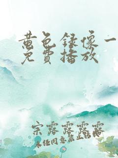 黄色录像一级片免费播放