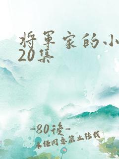 将军家的小娘子20集