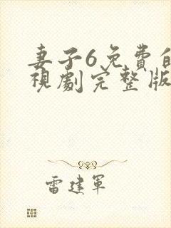 妻子6免费的电视剧完整版中文