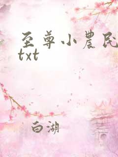 至尊小农民下载txt