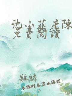 沈小菲老陈小说免费阅读