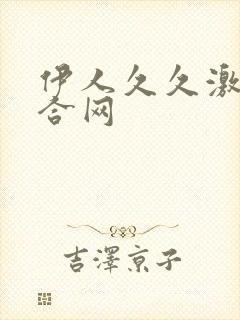 伊人久久激情综合网