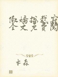 傲娇总裁宠上瘾全文免费阅读全文