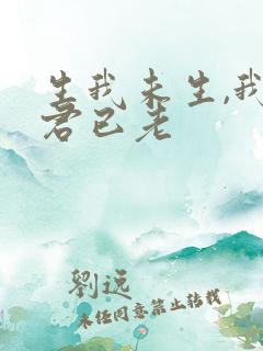 生我未生,我生君已老