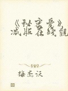 《秘密爱》无删减版在线观看