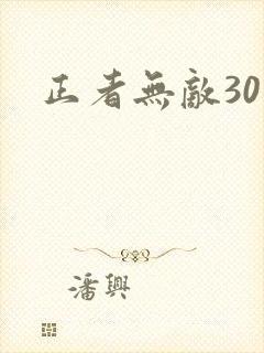 正者无敌30集