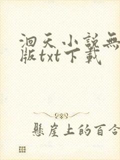 洄天小说无删减版txt下载