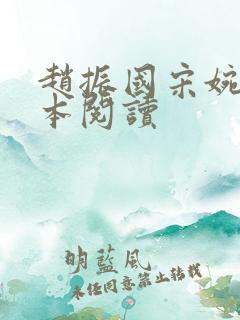 赵振国宋婉清全本阅读