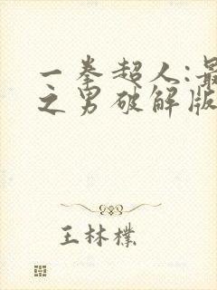 一拳超人:最强之男破解版