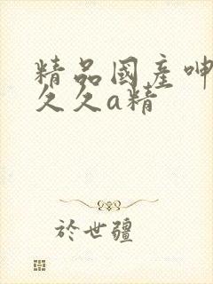 精品国产呻吟吟久久a精