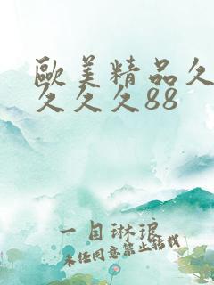 欧美精品久久久久久久88