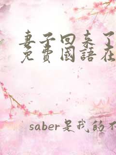 妻子回来了韩剧免费国语在线观看