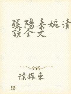 张阳秦婉清的小说全文