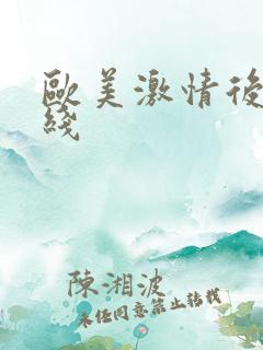 欧美激情后入在线