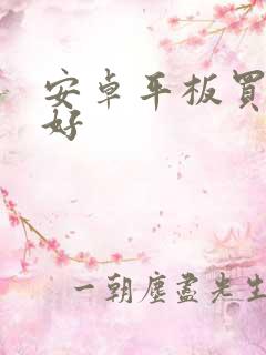 安卓平板买什么好