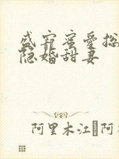 盛宠蜜爱总裁的隐婚甜妻