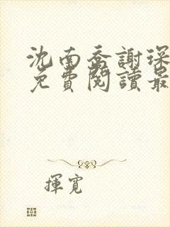 沈南乔谢琛小说免费阅读最新章节列表