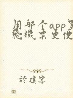 用哪个app买飞机票更便宜
