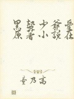 黑帮少爷爱上我原著小说在哪看