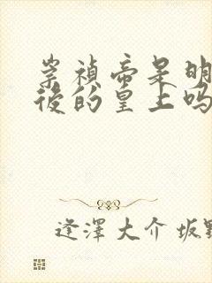 崇祯帝是明朝最后的皇上吗