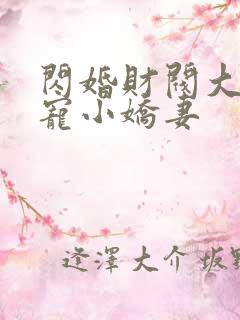 闪婚财阀大叔强宠小娇妻