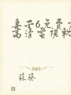 妻子6免费完整高清电视软件