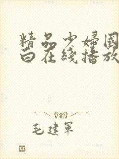 精品少妇国语对白在线播放