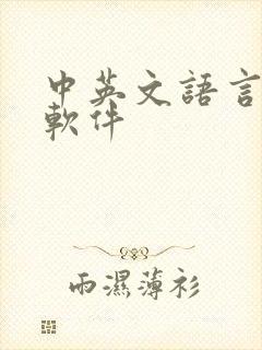 中英文语言翻译软件
