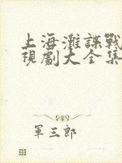 上海滩谍战片电视剧大全集
