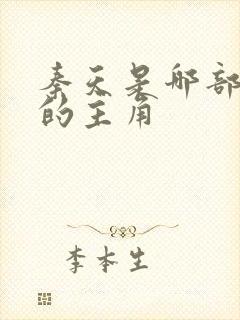 秦天是哪部小说的主角