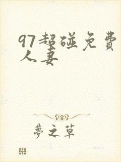 97超碰免费人人妻