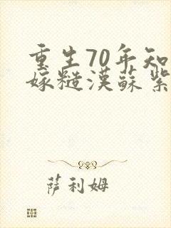 重生70年知青嫁糙汉苏紫柔小说