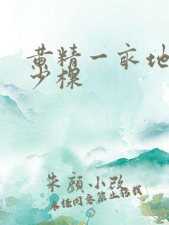 黄精一亩地种多少棵