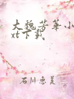 大魏芳华小说txt下载