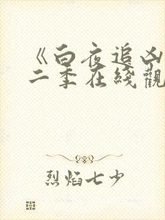 《白夜追凶》第二季在线观看